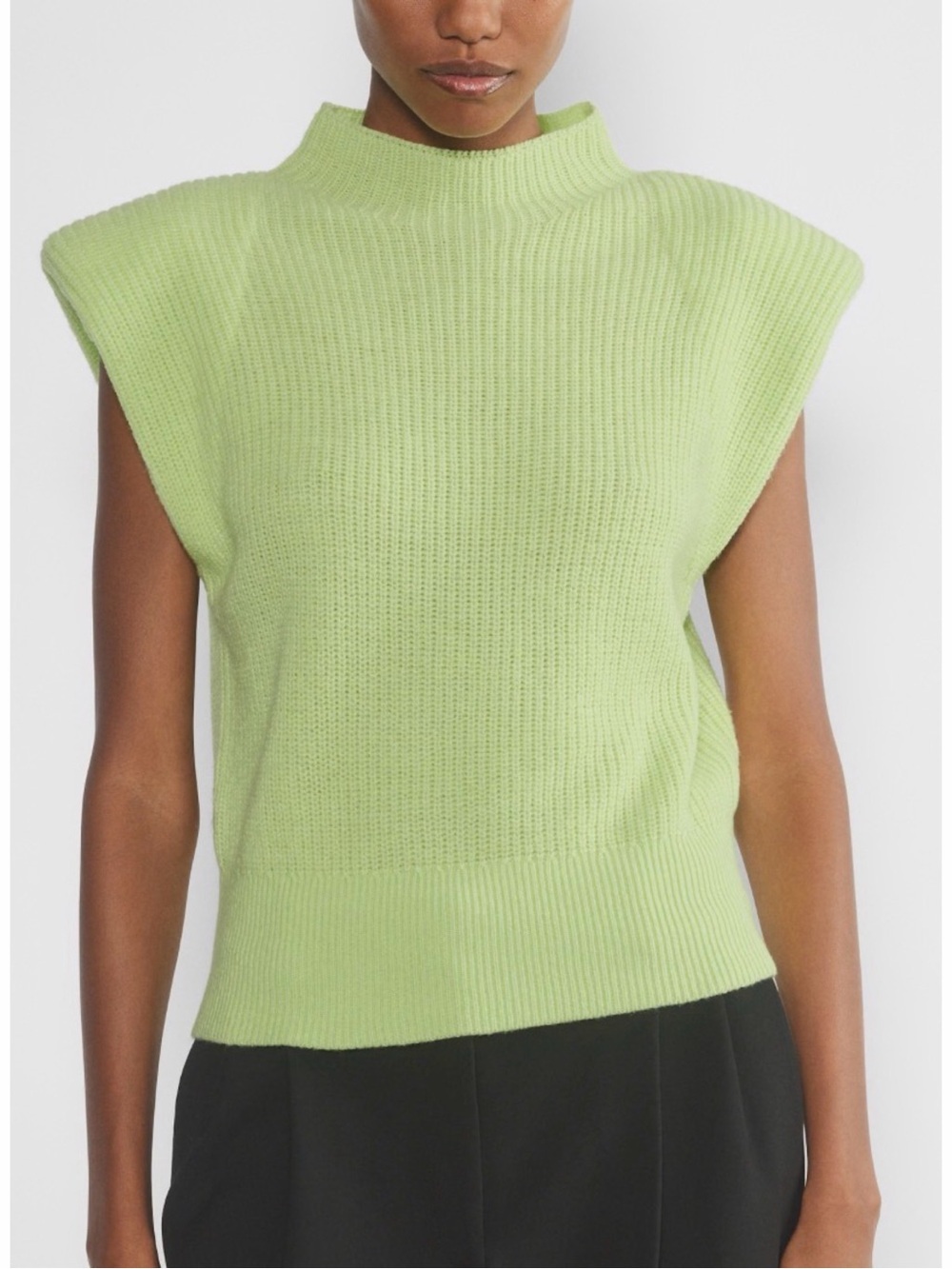 Aritzia Babaton Hazlitt Sweater Vest Green